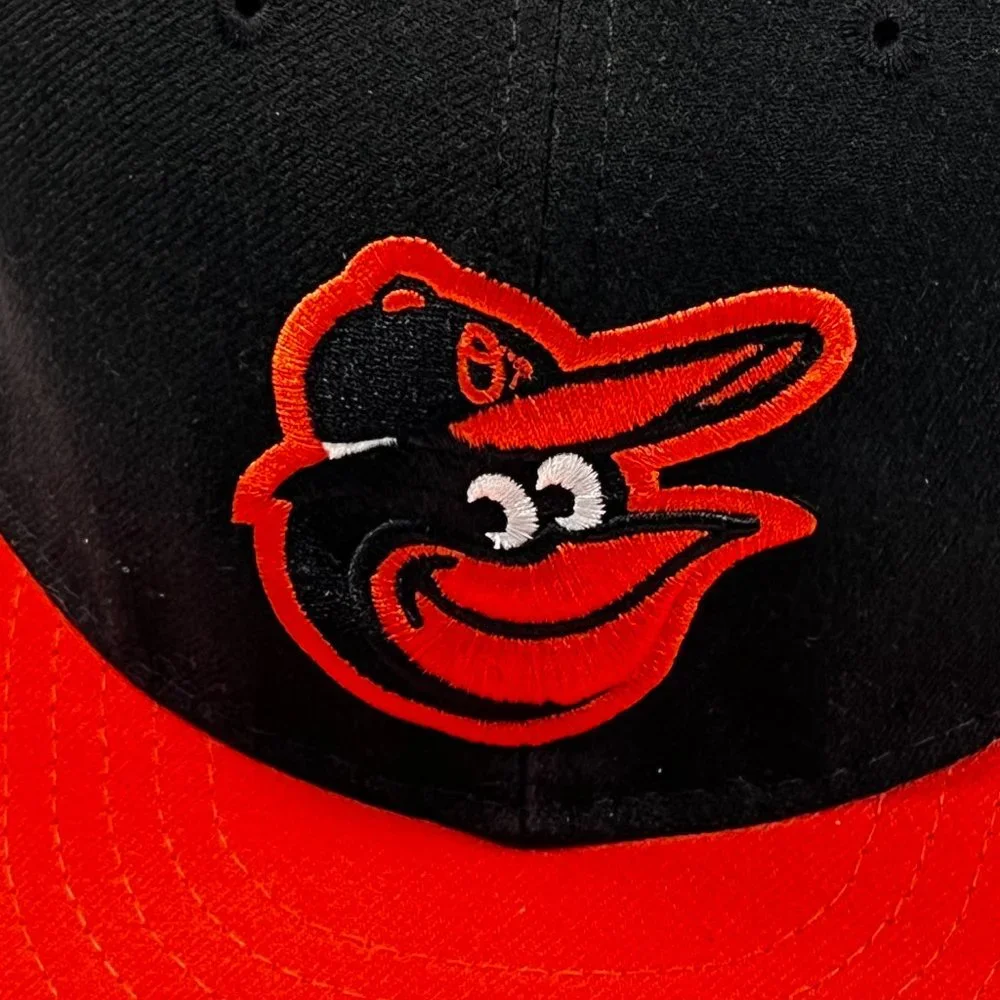 New Era 59Fifty Cap MLB Baltimore Orioles Black On Field‎ Road Fitted 7 1/8 Hat
